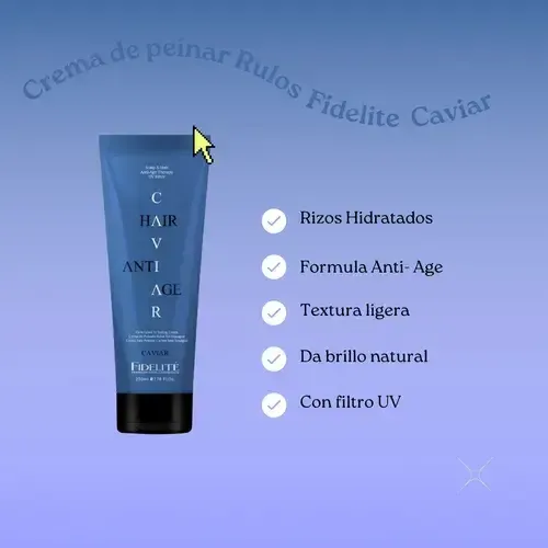 Crema De Peinado Para Rulos Caviar Fidelite 230ml