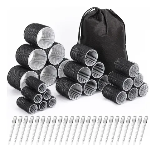 Juego De Rulos Para Cabello Shynek 24 Piezas Con Clips