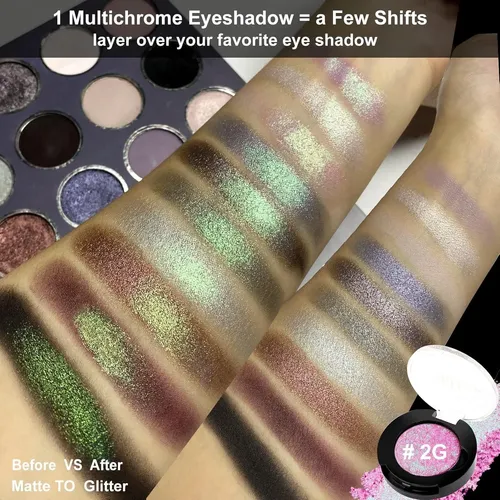 Sombra Multicolor Chameleon Glitter De Afflano Cosmetics