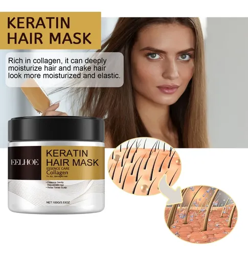Máscara Capilar Eelhoe Keratina Y Colágeno 100g