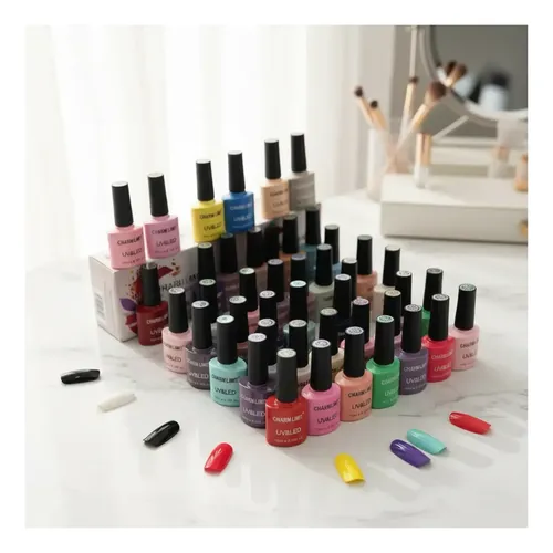 Set Esmaltado Semipermanente X 16 Unidades, Gel Uv Led