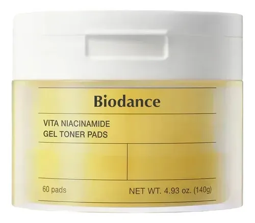 Biodance Vita Niacinamide Gel Toner Pads [140g X 60discos] Todo Tipo De Piel Día/noche