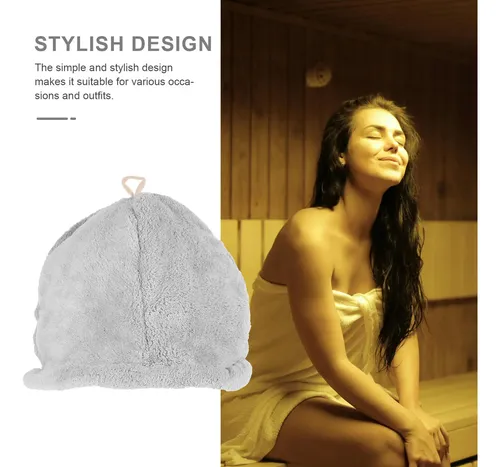 Gorro De Sauna Para Baño Con Protección Uv