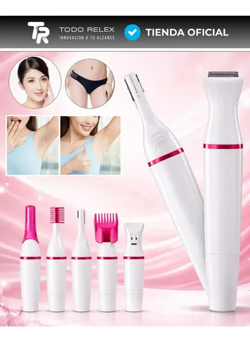 Depiladora Afeitadora Mujer 5 En 1 Facial Corporal Sin Dolor