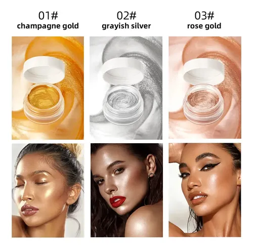 Iluminador En Crema Con Purpurina Para Rostro Y Cuerpo Qibes