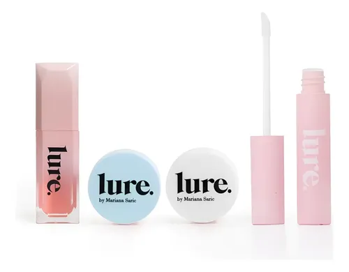 Kit Lip Bomb Lure Labios Nutridos Scrub Balsamo Lip Gloss