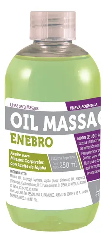 Aceite Para Masajes Las Claras Enebro 250ml