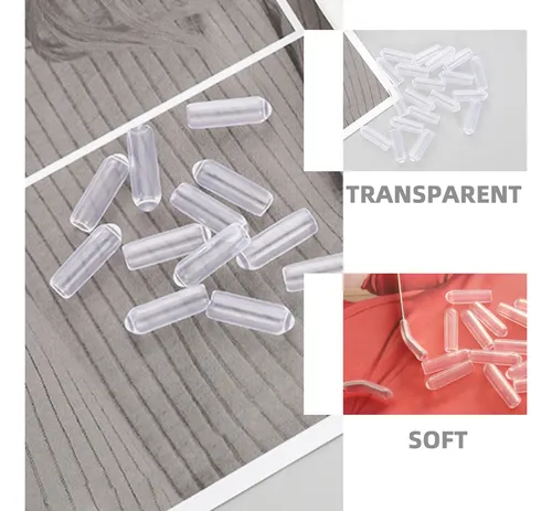 Kit De 100 Tapas De Plástico Para Bandas De Cabello