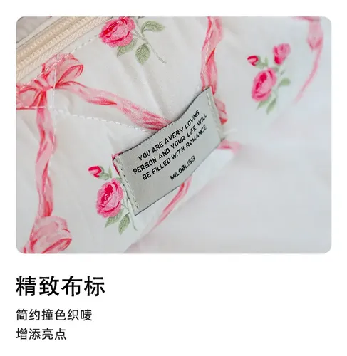 ) ( Bolsa De Maquillaje Con Lazo: Bonita Y Espaciosa . !