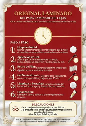 Kit Original Laminado Para Laminado De Cejas.