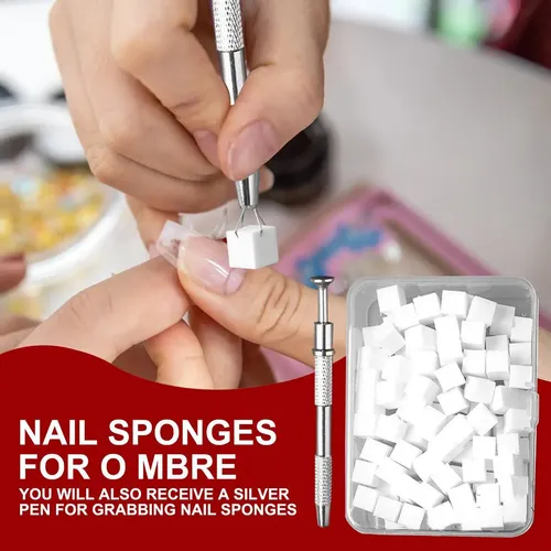 F Esponja De Uñas Esponja De Pintura De Uñas Agarrando F