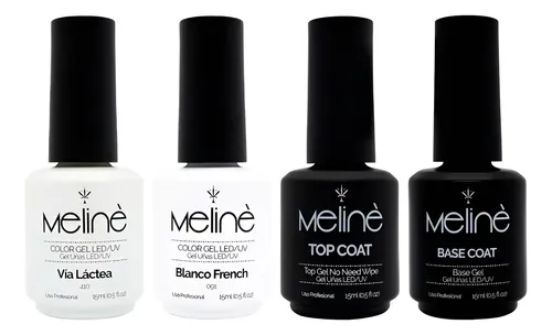 Meliné Kit Francesita Via Lactea Blanco Base Top Coat Local