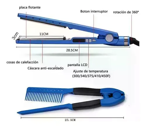 Z Hair Straightener Mini Straightener 450 Blue 127v