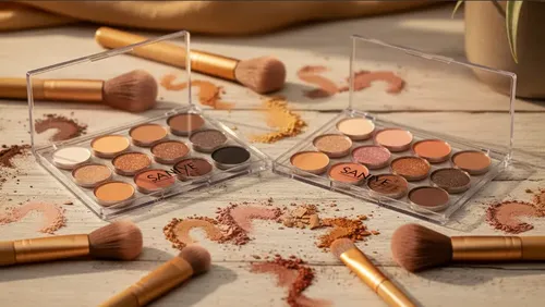 Paleta De 12 Sombras Mixtas Glamour Saniye Eyeshadow Palette