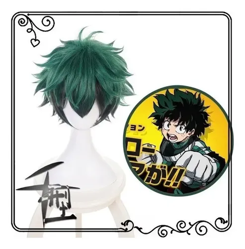 11.02jiafa Wig ~ A Anime My Hero Academia Deku Izuku