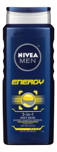 Nivea For Men Energy 3-en-1 Gel De Ducha 16.9 Oz