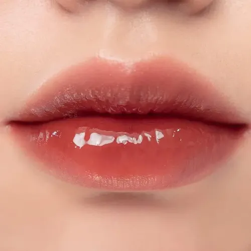 Labial Líquido Rom&nd Glasting Water Tint de Larga Duración, Tono Brick River #03