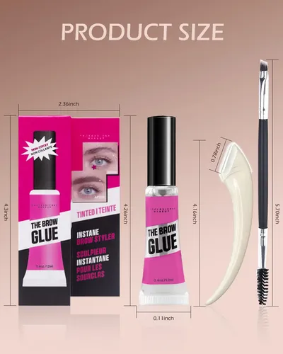 Gel De Cejas Transparente Fijación Fuerte 2 Unidades
