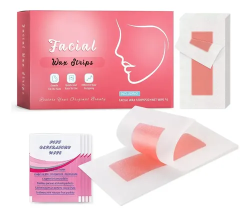 Tiras De Cera Facial Para Eliminar La Eliminación Facial Par