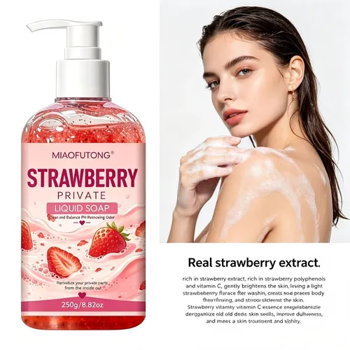 Gel De Baño De Fresa Corporal Hidratante 250ml 2u