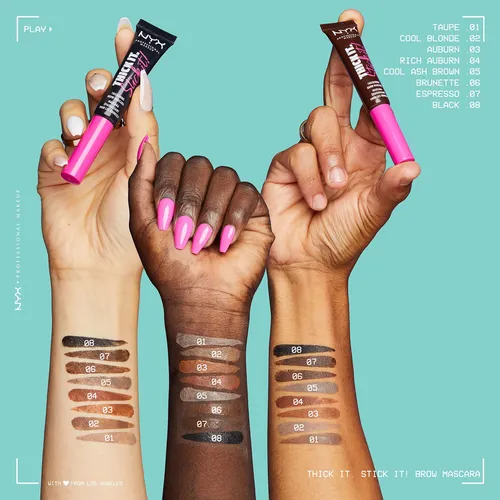 Gel Espesante Para Cejas Nyx Professional Makeup Morena Marrón