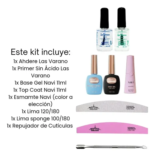 Kit Profesional Para Uñas Gel Semipermanentes Uv Led