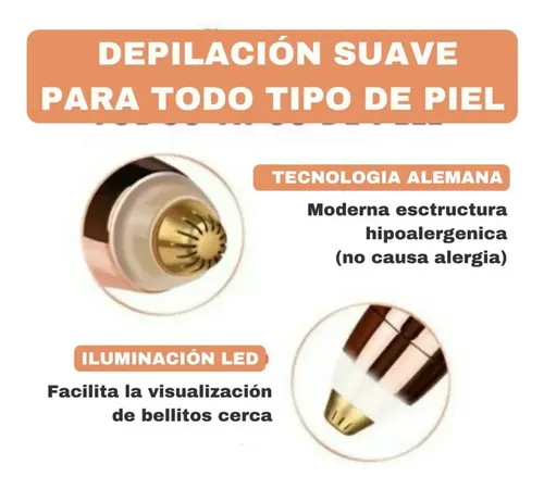 Lapiz Depilador Eléctrico Para Cejas Vello Facial Portátil