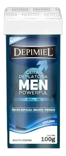 Roll On Cera Depilatoria Depimiel Men Powerful 100gr