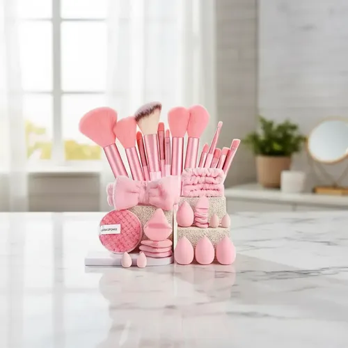 Set De Maquillaje Beige Hipoalergénico General 40 Pzas
