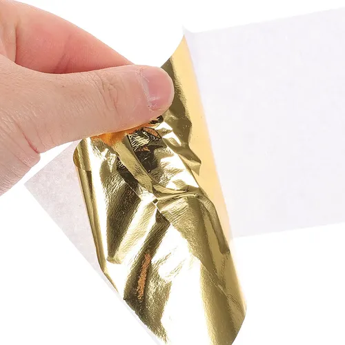 120 Láminas En Forma De Hoja De Oro, Láminas Doradas, Oro De