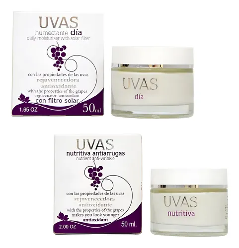 Uvas Cosmeticos – Kit Facial Y Corporal Premiun  –
