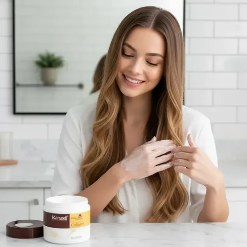 Crema Mascarilla Para Cabello Karseell Colágeno 500ml