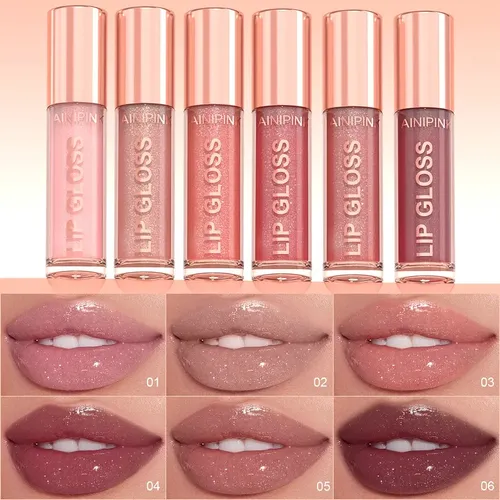 Brillo Labial Ainipink Resistente Al Agua Y Al Sudor