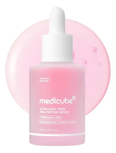 Medicube Ultra Light Pdrn Pink Peptide Serum 30ml Piel Grasa Grasa Día/noche