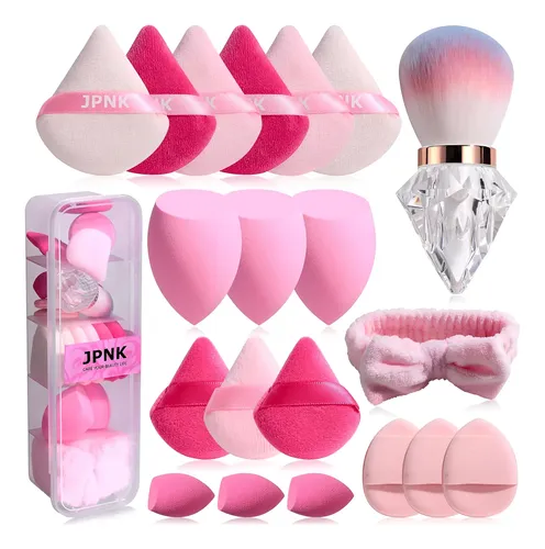 Jpnk 20pcs Makeup Sponges Set With Powder Puff Brush For …