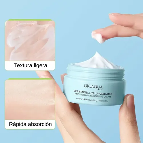 Crema Bioaqua Sea Fennel Ácido Hialurónico 60 G Piel Todo