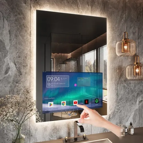 Espejo Baño 24×32 Led Táctil Antivaho Wifi Bluetooth