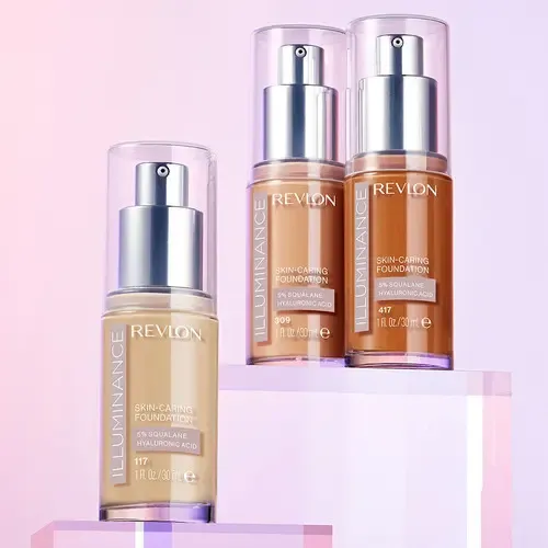 Base de maquillaje líquida Revlon ILluminance Skin-caring Foundation Illuminance Skin-Caring Foundation tono 309 toasted beige – 30mL 500g