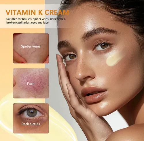 Crema @vitamin K Para El Cuidado Facial De Ojeras, Venas Y A