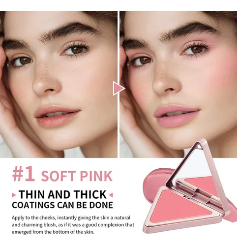 Blush Crema Rosa Terroso Para Uso Diario Y Oficina