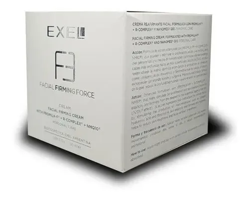 Crema Reafirmante Facial Exel F3 Piel Con Arrugas X 50ml