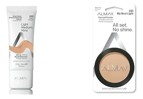 Base Hipoalergénica Smart Shade Con Polvo Prensado Spf 15