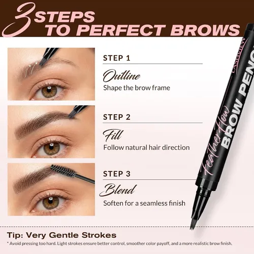 Lashview Lápiz Microblading Cejas Dark Brown 2 Pack