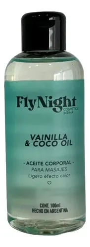 Gel Aceite Intimo Lubricante Corporal Vainilla Coco Fly Nigh