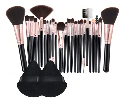 Set Profesional De Brochas Y Pinceles De Maquillaje X24