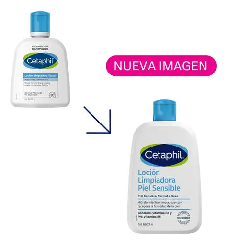 Locion Limpiadora Cetaphil Para Piel Sensible, Normal A Seca X 236 Ml