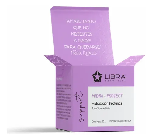 Crema Gel Hidra Protect Hidratacion Todo Tipo Piel 50g Libra Momento de aplicación Día/Noche Tipo de piel Todo tipo de piel