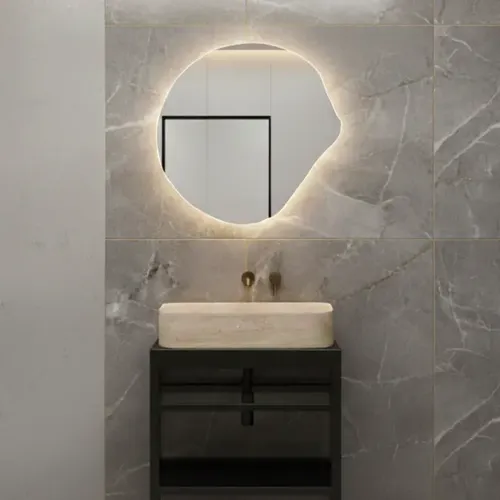 Espejos Led Para Baño, Espejo Con Forma Irregular. Exclusivo Pulido