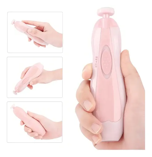 Torno Lima Eléctrica Showel B40 Rosa para Uñas de Bebés y Adultos Inalámbrico