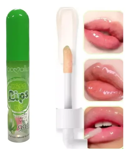 Labial Lip Gloss Magic Bálsamo Aloe Vera Kit X 3